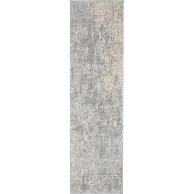 Rustic Textures RUS01 Modern Abstract Distressed Shimmer Carved Hi-Low Textured Durable Polyblend Short-Pile Ivory/Silver/Beige Rug-Nourison-Rug Love - The Most Loved Rug Store