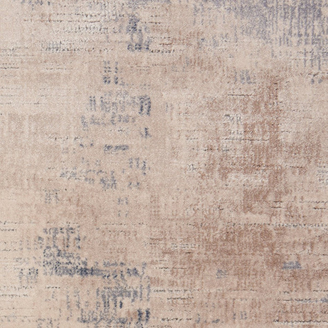 Rustic Textures RUS02 Modern Abstract Distressed Shimmer Carved Hi-Low Textured Low-Profile Short-Pile Beige/Grey Round Rug-Nourison-Rug Love - The Most Loved Rug Store