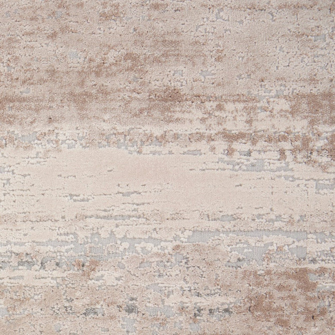 Rustic Textures RUS03 Modern Abstract Distressed Shimmer Carved Hi-Low Textured Durable Polyblend Short-Pile Beige/Ivory/Taupe Round Rug-Nourison-Rug Love - The Most Loved Rug Store