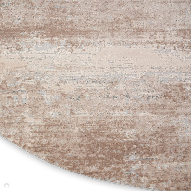 Rustic Textures RUS03 Modern Abstract Distressed Shimmer Carved Hi-Low Textured Durable Polyblend Short-Pile Beige/Ivory/Taupe Runner-Nourison-Rug Love - The Most Loved Rug Store