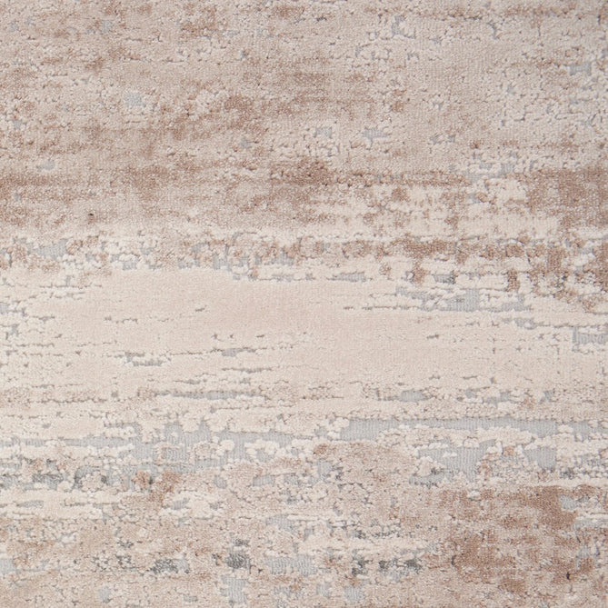 Rustic Textures RUS03 Modern Abstract Distressed Shimmer Carved Hi-Low Textured Flat-Pile Beige Runner-Nourison-Rug Love - The Most Loved Rug Store