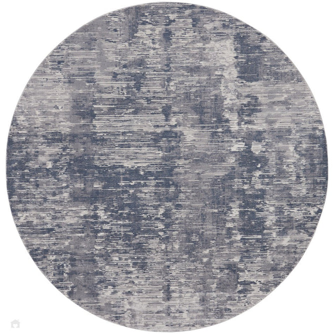 Rustic Textures RUS05 Modern Abstract Distressed Shimmer Carved Hi-Low Textured Durable Polyblend Short-Pile Grey/Steel Blue/Ivory Rug-Nourison-Rug Love - The Most Loved Rug Store