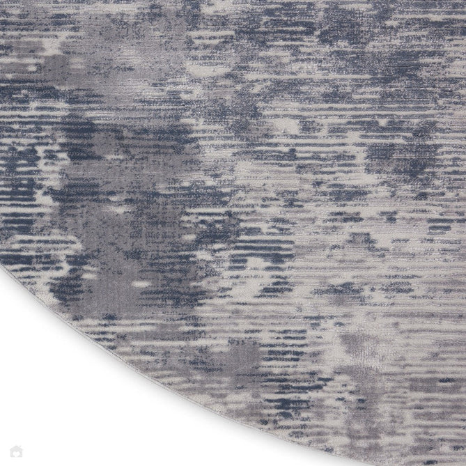 Rustic Textures RUS05 Modern Abstract Distressed Shimmer Carved Hi-Low Textured Low-Profile Short-Pile Grey/Steel Blue/Ivory Rug-Nourison-Rug Love - The Most Loved Rug Store