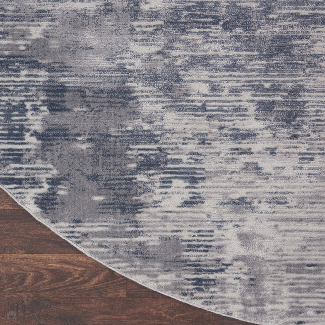 Rustic Textures RUS05 Modern Abstract Distressed Shimmer Carved Hi-Low Textured Low-Profile Short-Pile Grey/Steel Blue/Ivory Rug-Nourison-Rug Love - The Most Loved Rug Store