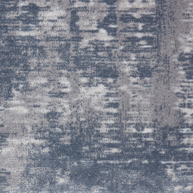 Rustic Textures RUS05 Modern Abstract Distressed Shimmer Carved Hi-Low Textured Low-Profile Short-Pile Grey/Steel Blue/Ivory Rug-Nourison-Rug Love - The Most Loved Rug Store