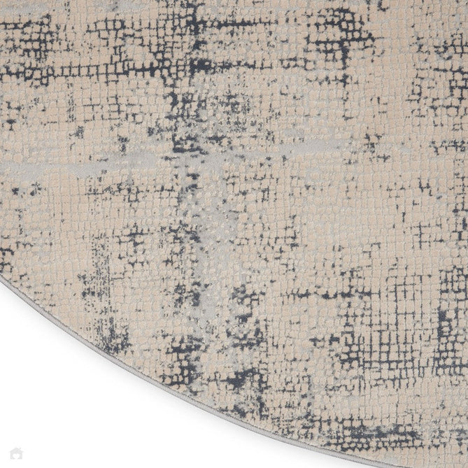 Rustic Textures RUS06 Modern Abstract Distressed Shimmer Carved Hi-Low Textured Durable Polyblend Short-Pile Ivory/Blue/Beige/Charcoal Grey Rug-Nourison-Rug Love - The Most Loved Rug Store