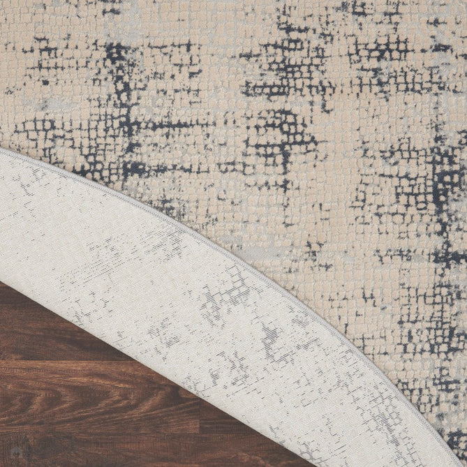 Rustic Textures RUS06 Modern Abstract Distressed Shimmer Carved Hi-Low Textured Durable Polyblend Short-Pile Ivory/Blue/Beige/Charcoal Grey Rug-Nourison-Rug Love - The Most Loved Rug Store
