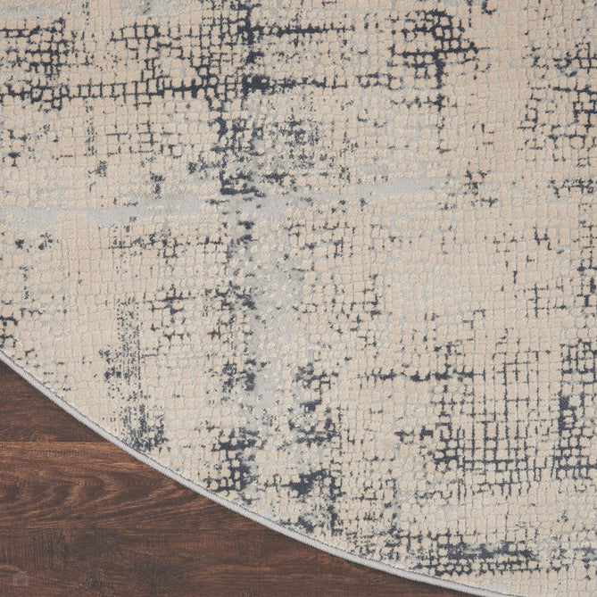 Rustic Textures RUS06 Modern Abstract Distressed Shimmer Carved Hi-Low Textured Durable Polyblend Short-Pile Ivory/Blue/Beige/Charcoal Grey Rug-Nourison-Rug Love - The Most Loved Rug Store