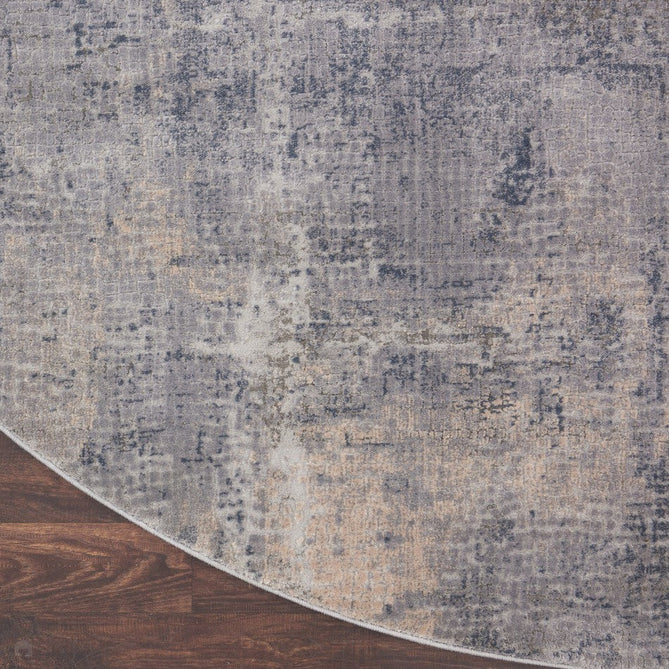 Rustic Textures RUS06 Modern Abstract Distressed Shimmer Carved Hi-Low Textured Durable Polyblend Short-Pile Steel Blue-Grey/Beige/Ivory/Taupe/Slate Blue Rug-Nourison-Rug Love - The Most Loved Rug Store