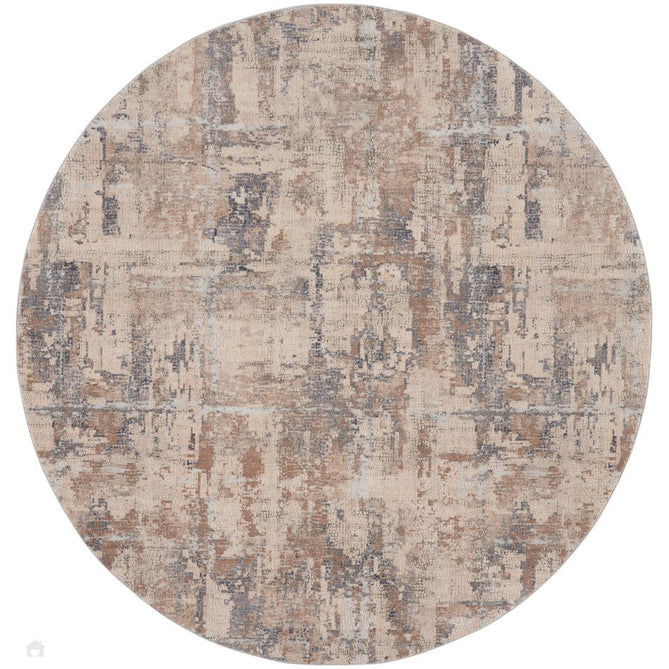 Rustic Textures RUS06 Modern Abstract Distressed Shimmer Carved Hi-Low Textured Flat-Pile Beige/Grey/Ivory Rug-Nourison-Rug Love - The Most Loved Rug Store