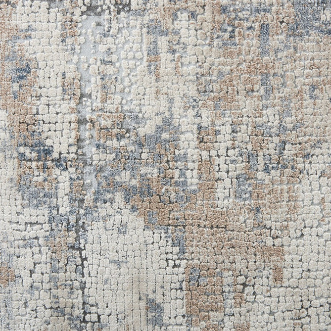 Rustic Textures RUS06 Modern Abstract Distressed Shimmer Carved Hi-Low Textured Flat-Pile Beige/Grey/Ivory Rug-Nourison-Rug Love - The Most Loved Rug Store