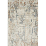 Rustic Textures RUS06 Modern Abstract Distressed Shimmer Carved Hi-Low Textured Flat-Pile Beige/Grey/Ivory Rug