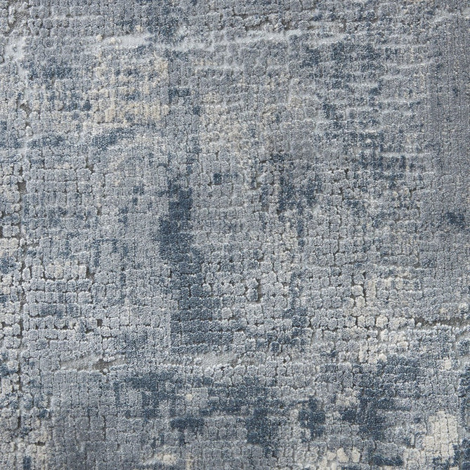 Rustic Textures RUS06 Modern Abstract Distressed Shimmer Carved Hi-Low Textured Low-Profile Short-Pile Steel Grey/Beige/Ivory/Taupe/Slate Blue Rug-Nourison-Rug Love - The Most Loved Rug Store