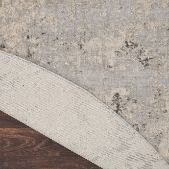 Rustic Textures RUS07 Modern Abstract Distressed Shimmer Carved Hi-Low Textured Durable Polyblend Short-Pile Grey/Cream/Charcoal/Beige Rug-Nourison-Rug Love - The Most Loved Rug Store