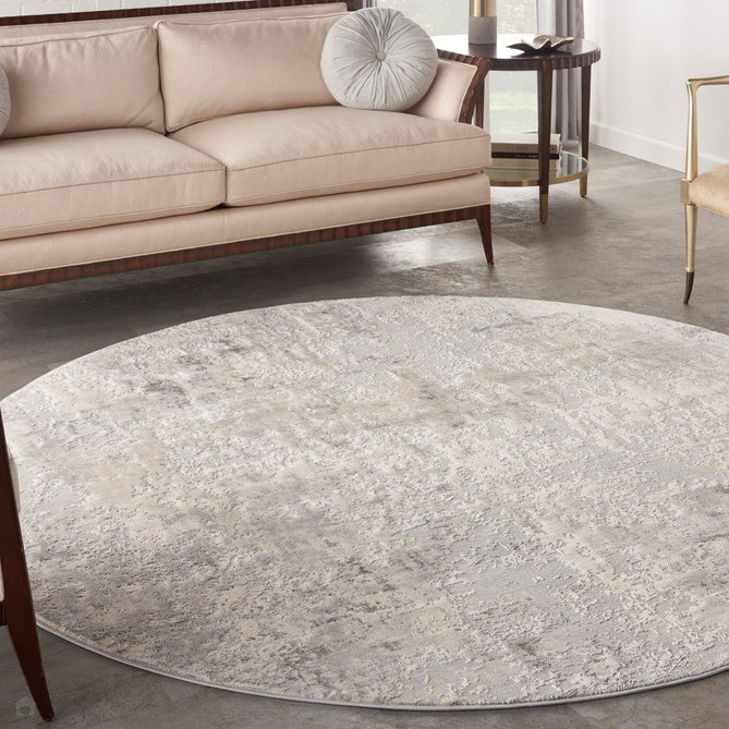 Rustic Textures RUS07 Modern Abstract Distressed Shimmer Carved Hi-Low Textured Durable Polyblend Short-Pile Grey/Cream/Charcoal/Beige Rug-Nourison-Rug Love - The Most Loved Rug Store