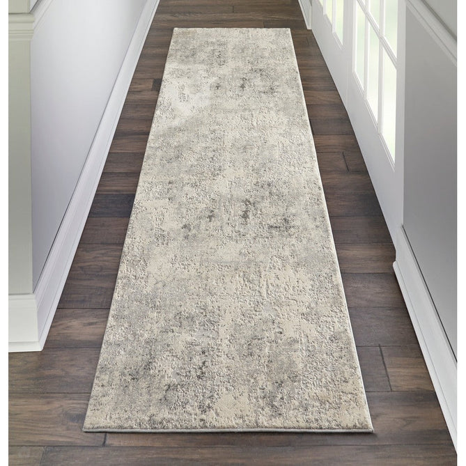 Rustic Textures RUS07 Modern Abstract Distressed Shimmer Carved Hi-Low Textured Durable Polyblend Short-Pile Grey/Cream/Charcoal/Beige Rug-Nourison-Rug Love - The Most Loved Rug Store