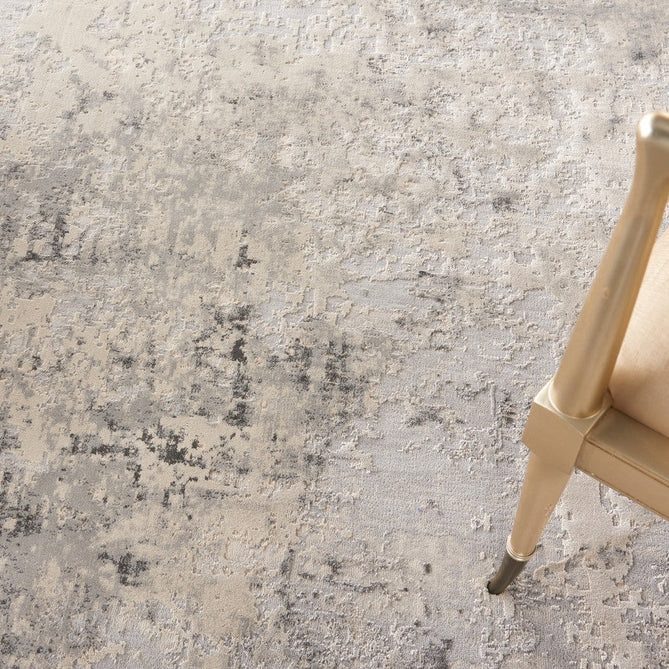 Rustic Textures RUS07 Modern Abstract Distressed Shimmer Carved Hi-Low Textured Durable Polyblend Short-Pile Grey/Cream/Charcoal/Beige Rug-Nourison-Rug Love - The Most Loved Rug Store