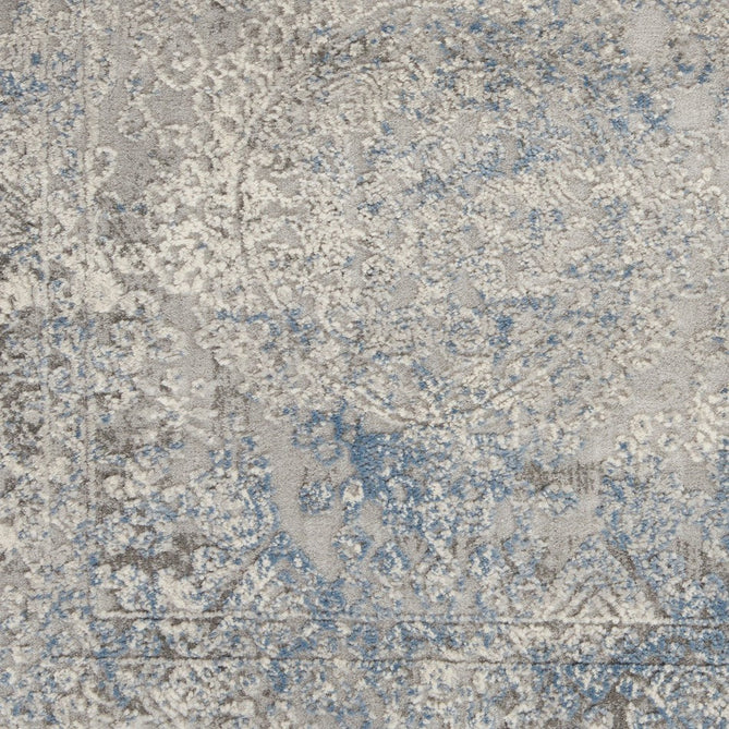 Rustic Textures RUS09 Modern Abstract Distressed Shimmer Carved Hi-Low Textured Durable Polyblend Short-Pile Ivory/Grey/Blue Rug-Nourison-Rug Love - The Most Loved Rug Store