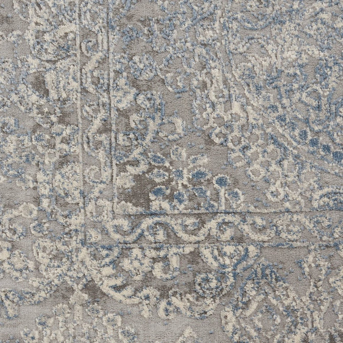 Rustic Textures RUS09 Modern Abstract Distressed Shimmer Carved Hi-Low Textured Low-Profile Short-Pile Ivory/Grey/Blue Rug-Nourison-Rug Love - The Most Loved Rug Store