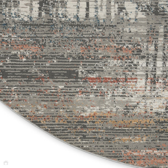Rustic Textures RUS12 Modern Abstract Distressed Shimmer Carved Hi-Low Textured Durable Polyblend Short-Pile Grey/Taupe/Blue/Rust/Ivory/Multicolour Rug-Nourison-Rug Love - The Most Loved Rug Store