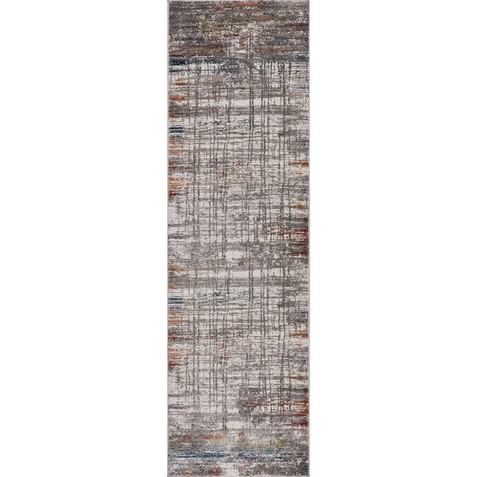 Rustic Textures RUS12 Modern Abstract Distressed Shimmer Carved Hi-Low Textured Durable Polyblend Short-Pile Grey/Taupe/Blue/Rust/Ivory/Multicolour Rug-Nourison-Rug Love - The Most Loved Rug Store