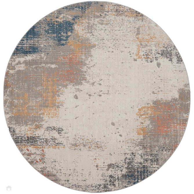 Rustic Textures RUS13 Modern Abstract Distressed Shimmer Carved Hi-Low Textured Durable Polyblend Short-Pile Grey/Taupe/Ivory/Charcoal/Blue/Rust/Orange Rug-Nourison-Rug Love - The Most Loved Rug Store