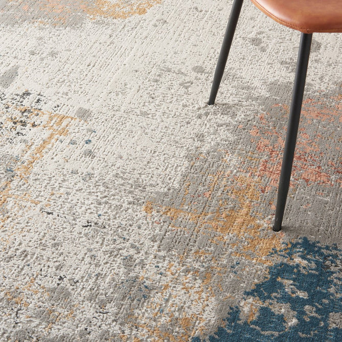 Rustic Textures RUS13 Modern Abstract Distressed Shimmer Carved Hi-Low Textured Durable Polyblend Short-Pile Grey/Taupe/Ivory/Charcoal/Blue/Rust/Orange Rug-Nourison-Rug Love - The Most Loved Rug Store