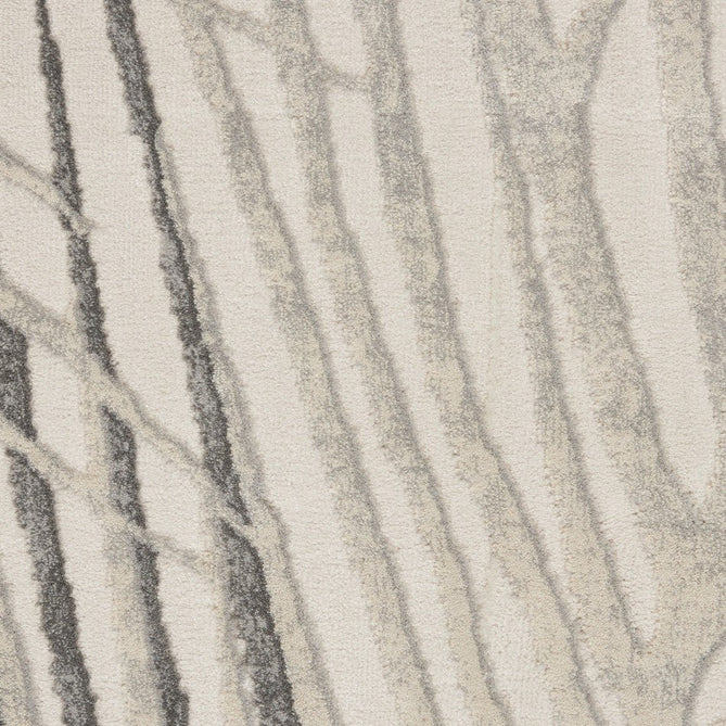 Rustic Textures RUS17 Modern Abstract Distressed Shimmer Carved Hi-Low Textured Durable Polyblend Short-Pile Ivory/Grey Rug-Nourison-Rug Love - The Most Loved Rug Store