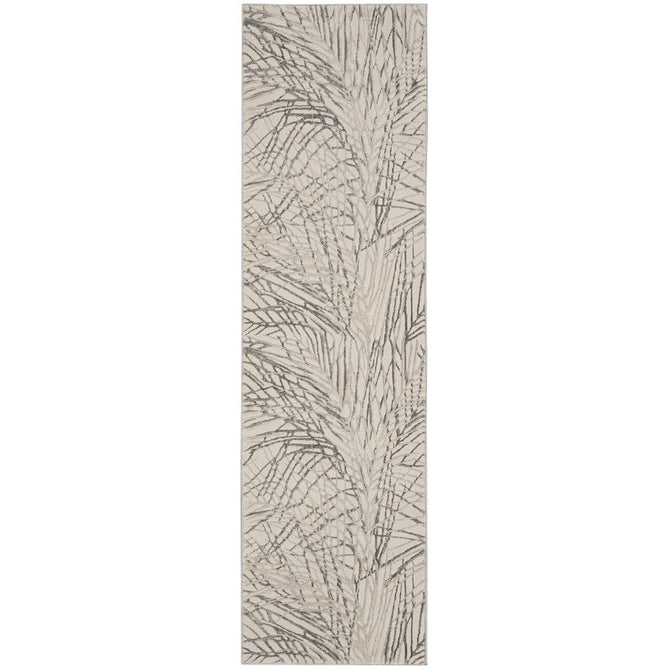 Rustic Textures RUS17 Modern Abstract Distressed Shimmer Carved Hi-Low Textured Flat-Pile Ivory/Grey Rug-Nourison-Rug Love - The Most Loved Rug Store