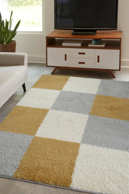 Snug Blocks Ochre Rug-Melrose-Rug Love - The Most Loved Rug Store