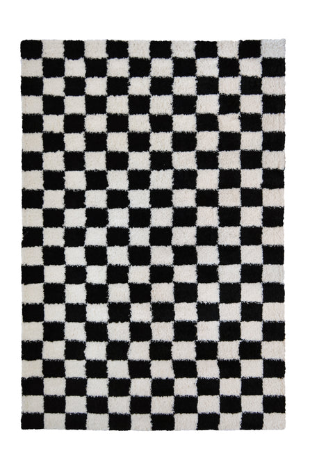 Snug Checks Mono Rug-Melrose-Rug Love - The Most Loved Rug Store