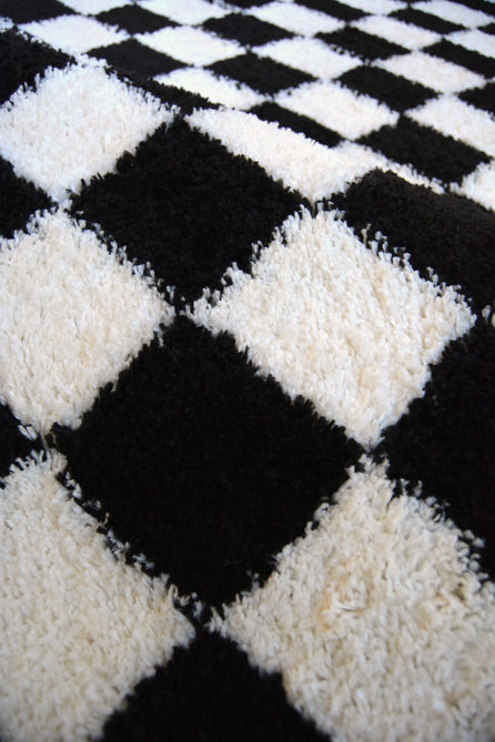 Snug Checks Mono Rug-Melrose-Rug Love - The Most Loved Rug Store