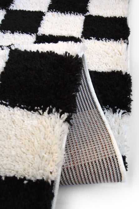 Snug Checks Mono Rug-Melrose-Rug Love - The Most Loved Rug Store
