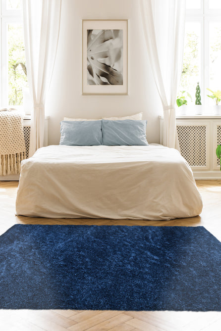 Snug Plain Navy Rug-Melrose-Rug Love - The Most Loved Rug Store