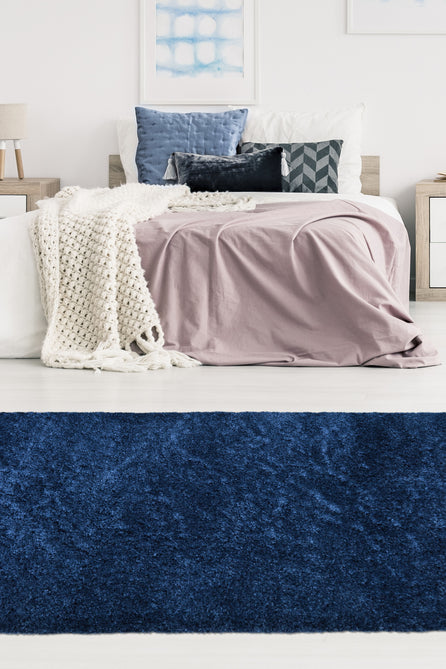 Snug Plain Navy Rug-Melrose-Rug Love - The Most Loved Rug Store