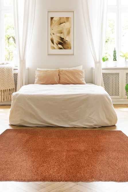Snug Plain Terracotta Rug-Melrose-Rug Love - The Most Loved Rug Store