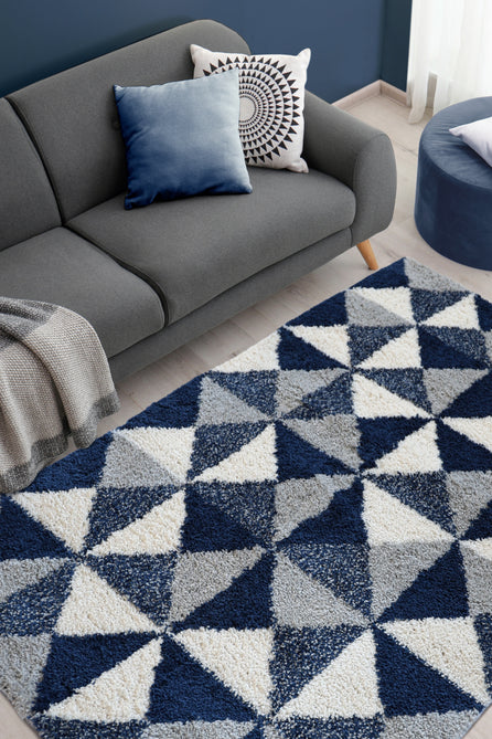 Snug Scandi Navy Rug-Melrose-Rug Love - The Most Loved Rug Store