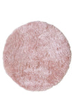 Soft Washable Cosy Pink Round Rug