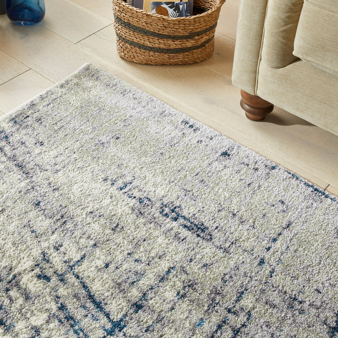 Somerset SOM102 White/Blue Rug
