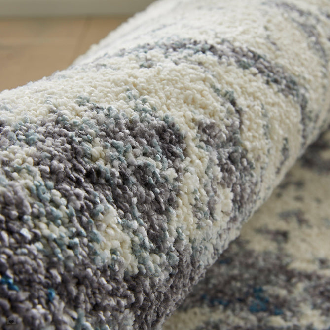 Somerset SOM102 White/Turquoise Rug
