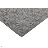 Salta SA01 Modern Geometric Star Textured Soft-Touch Hi-Low Durable Stain-Resistant Weatherproof Flatweave In-Outdoor Anthracite/Dark Grey Rug