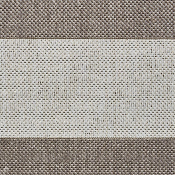 Santa Monica 48644 Striped Durable Stain-Resistant Weatherproof Flatweave In-Outdoor Beige/Cream Rug-Think Rugs-Rug Love - The Most Loved Rug Store