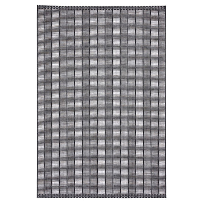 Santa Monica A041 Durable Stain-Resistant Weatherproof Flatweave In-Outdoor Black Rug-Think Rugs-Rug Love - The Most Loved Rug Store