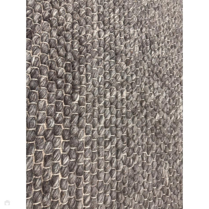 Savannah Modern Plain Mottled Beaded Pebble Chunky Hand-Woven Textured Felted Wool Yarn Looped Pile Charcoal Grey/Ash Grey/Ivory Rug-Melrose-Rug Love - The Most Loved Rug Store
