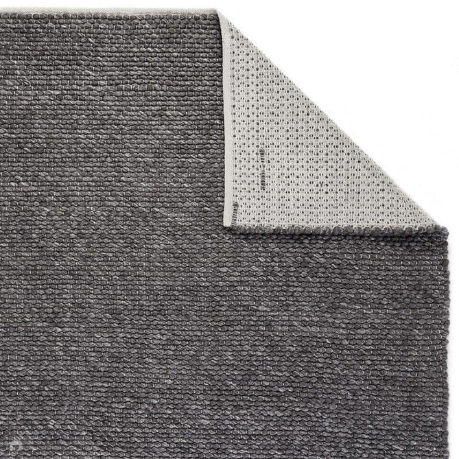 Savannah Modern Plain Mottled Beaded Pebble Chunky Hand-Woven Textured Felted Wool Yarn Looped Pile Charcoal Grey/Ash Grey/Ivory Rug-Melrose-Rug Love - The Most Loved Rug Store