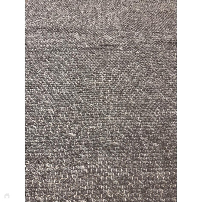 Savannah Modern Plain Mottled Beaded Pebble Chunky Hand-Woven Textured Felted Wool Yarn Looped Pile Charcoal Grey/Ash Grey/Ivory Rug-Melrose-Rug Love - The Most Loved Rug Store