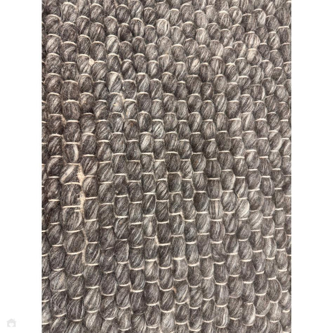 Savannah Modern Plain Mottled Beaded Pebble Chunky Hand-Woven Textured Felted Wool Yarn Looped Pile Charcoal Grey/Ash Grey/Ivory Rug-Melrose-Rug Love - The Most Loved Rug Store