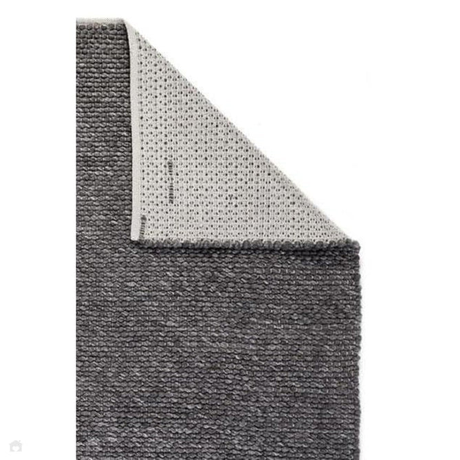 Savannah Modern Plain Mottled Beaded Pebble Chunky Hand-Woven Textured Felted Wool Yarn Looped Pile Charcoal Grey/Ash Grey/Ivory Runner-Melrose-Rug Love - The Most Loved Rug Store