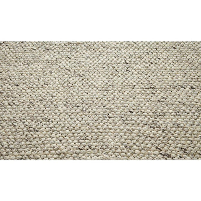 Savannah Modern Plain Mottled Beaded Pebble Chunky Hand-Woven Textured Felted Wool Yarn Looped Pile Cream/Grey Rug-Melrose-Rug Love - The Most Loved Rug Store