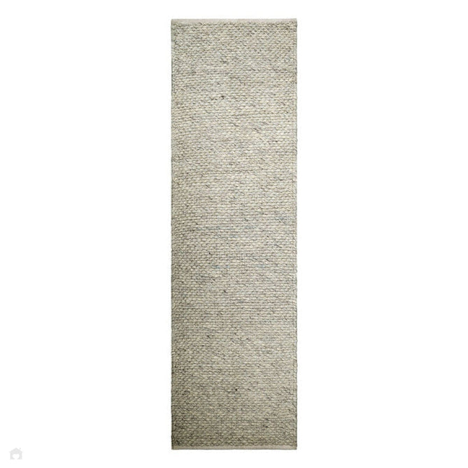 Savannah Modern Plain Mottled Beaded Pebble Chunky Hand-Woven Textured Felted Wool Yarn Looped Pile Cream/Grey Rug-Melrose-Rug Love - The Most Loved Rug Store